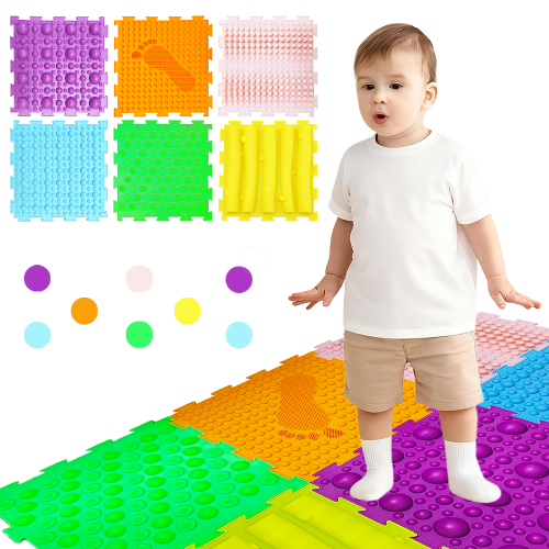 Сензорни ортопедични пъзел постелки за деца