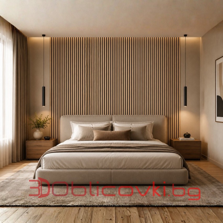 Акустичен MDF панел – Дъб