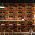 3D релефен самозалепващ тапет Рустик тухла 